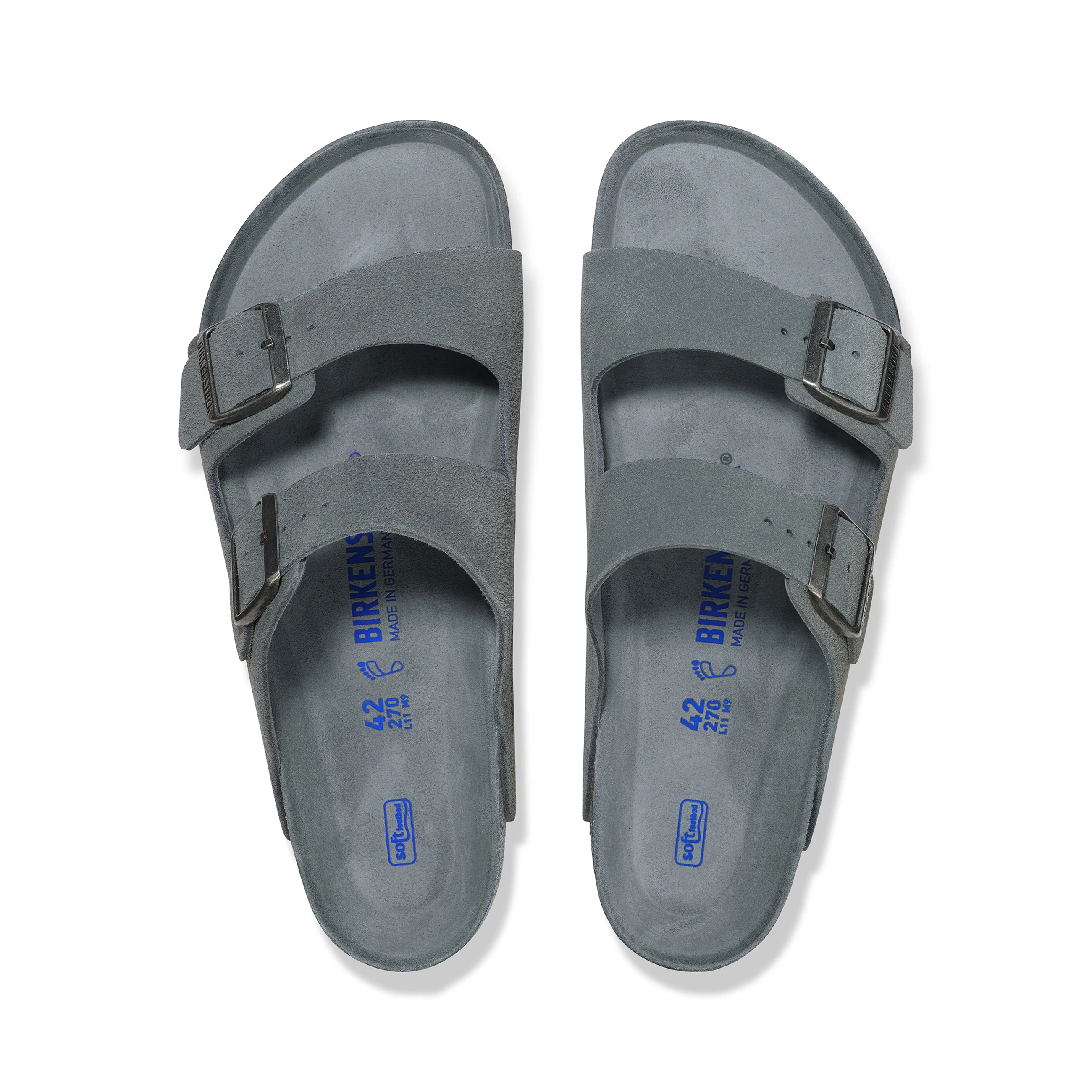 Arizona SFB Basalt Grey Tonal Footbed Suede Leather - Image 3