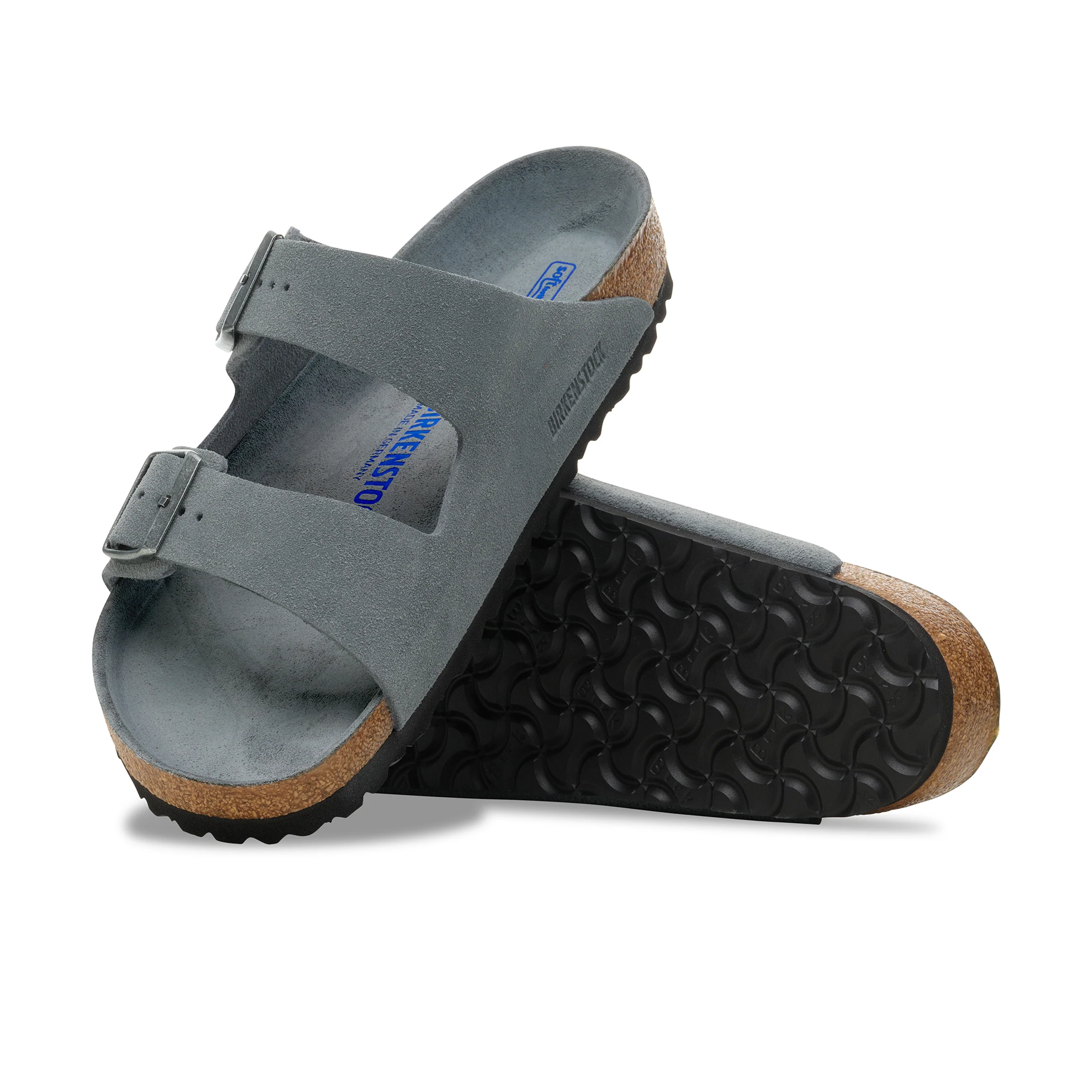 Arizona SFB Basalt Grey Tonal Footbed Suede Leather - Image 4